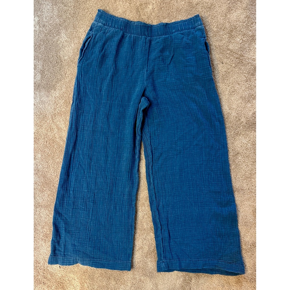 GAP Blue wide leg gauze Pants